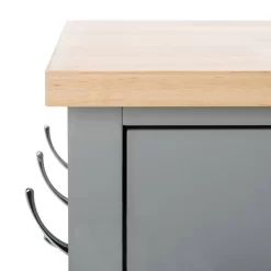 LOCKLYN 1 DOOR 2 DRAWER 2 SHELF KITCHEN CART - Safavieh KCH8703A -Home Haven Deals 187 kch8703a 9