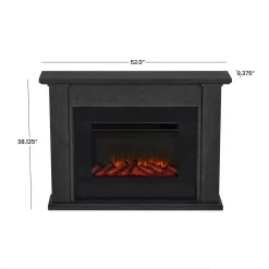 Tejon Slim Electric Fireplace With Remote Control - Realistic Fireplace Heater - Gray Indoor Fireplace - Real Flame 8130E-GRY 17 Tejon Slim Electric Fireplace With Remote Control - Realistic Fireplace Heater - Gray Indoor Fireplace - Real Flame 8130E-GRY -Home Haven Deals 188 8130e gry 9