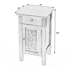 Switra 1 Door 1 Drawer End Table - Butler Specialty 1841312 -Home Haven Deals 19 1841312 8