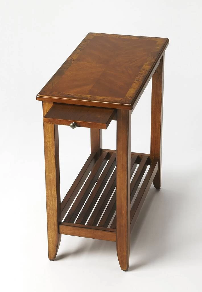 Irvine Olive Ash Burl Chairside Table - Butler 3025101 1 Irvine Olive Ash Burl Chairside Table - Butler 3025101