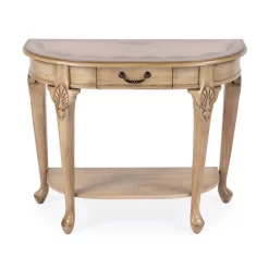 Butler Specialty Company Kimball 36" Demilune Wood Console Table With Storage, Beige - Butler Specialty 653424