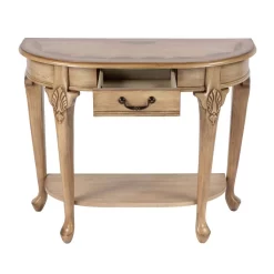 Butler Specialty Company Kimball 36" Demilune Wood Console Table With Storage, Beige - Butler Specialty 653424 9 Butler Specialty Company Kimball 36" Demilune Wood Console Table With Storage, Beige - Butler Specialty 653424 -Home Haven Deals 19 653424 3