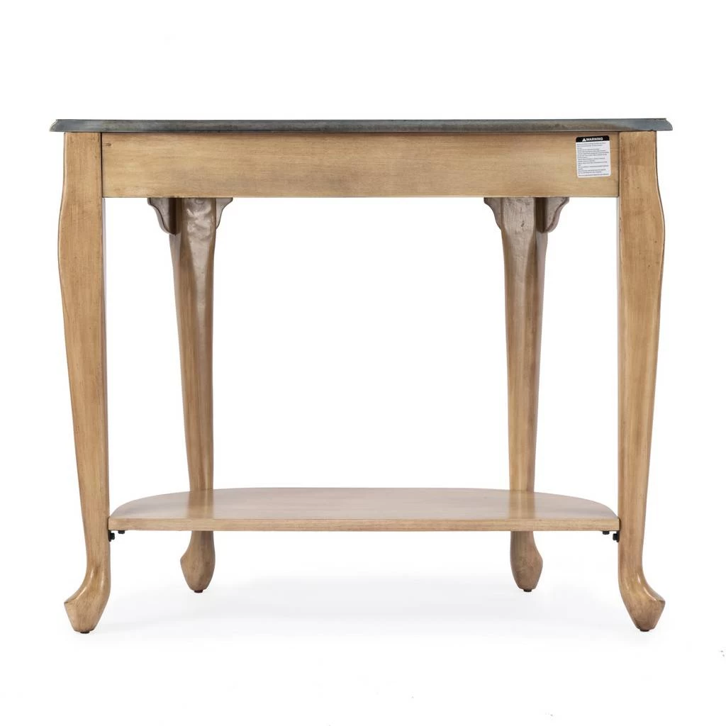 Butler Specialty Company Kimball 36" Demilune Wood Console Table With Storage, Beige - Butler Specialty 653424 6 Butler Specialty Company Kimball 36" Demilune Wood Console Table With Storage, Beige - Butler Specialty 653424 - Image 6