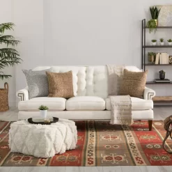 Nikki Chu By Jaipur Living Aaltos Ivory Geometric Square Pouf - POF100424 -Home Haven Deals 191 pof100424 6