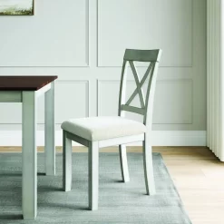 Lafayette White Wood Wood Upholstered Dining Chair (Set Of 2) - Vifah V839