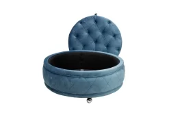 Barnum Storage Ottoman - Blue - MOTI