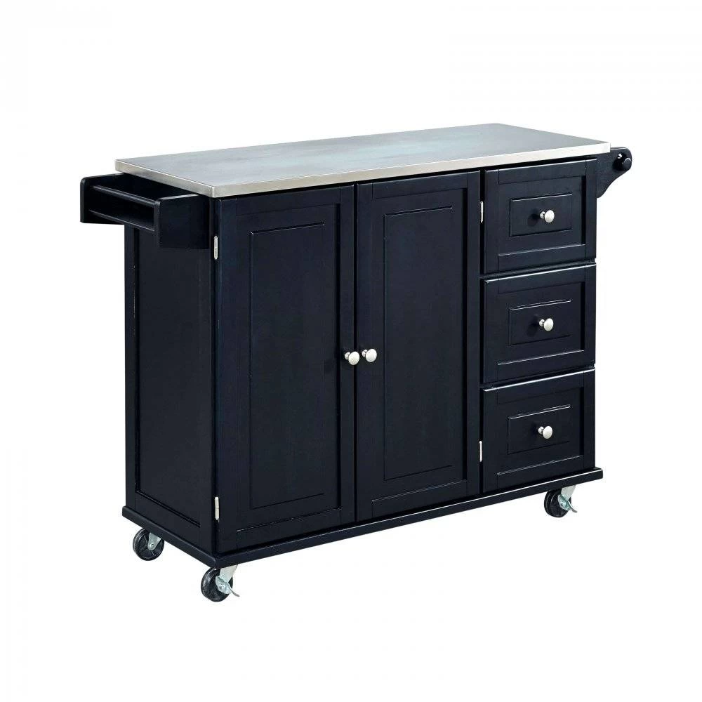 Liberty Kitchen Cart W/ SS Top - Homestyles Furniture 4513-95 3 Liberty Kitchen Cart W/ SS Top - Homestyles Furniture 4513-95 - Image 3