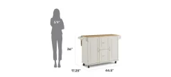 Dolly Madison Off-White Kitchen Cart - Homestyles Furniture 4516-95 -Home Haven Deals 218 4516 95 4