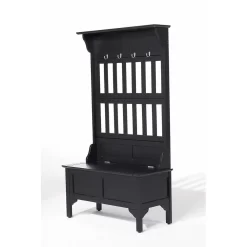 Hall Tree Black Finish - Homestyles Furniture 5650-49 -Home Haven Deals 218 5650 49 3