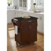 Cuisine Cart Cherry Finish Black Granite Top - Homestyles Furniture 9001-0074