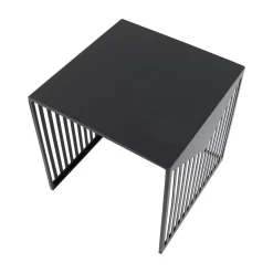 LeisureMod Cisco Modern Square Steel Side Table With Powder Coated Finish Leisuremod CT15BL -Home Haven Deals 225 ct15bl 7