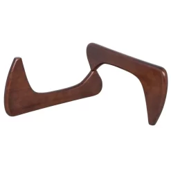 Imperial Triangle Coffee Table Base In Dark Walnut - Leisuremod NG52DWB