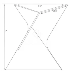 Randolph Modern Side Table In Blue - LeisureMod RS17BU -Home Haven Deals 225 rs17bu 5