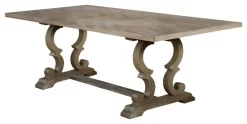Rustic Natural Oak Rectangular Dining Table - Best Master Furniture D1081RECDT