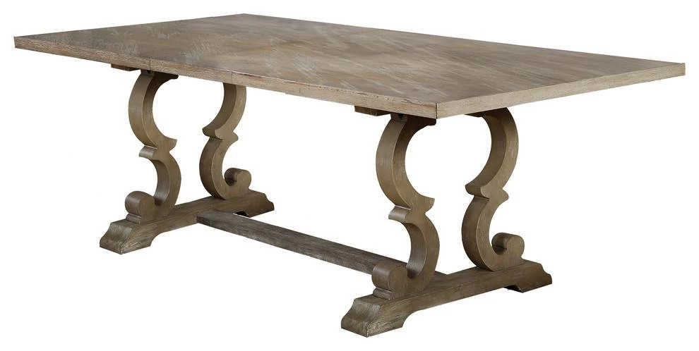 Rustic Natural Oak Rectangular Dining Table - Best Master Furniture D1081RECDT 1 Rustic Natural Oak Rectangular Dining Table - Best Master Furniture D1081RECDT