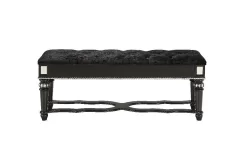 Bench In Black - Global Furniture USA DIANA-BLACK-BENCH