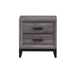 Nightstand In Grey - Global Furniture USA KATE-FOIL GREY-NS