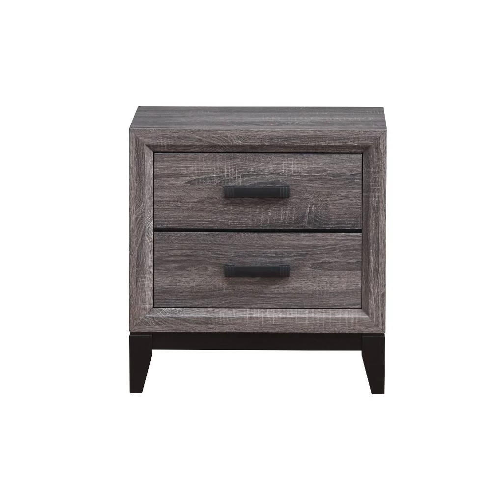 Nightstand In Grey - Global Furniture USA KATE-FOIL GREY-NS 1 Nightstand In Grey - Global Furniture USA KATE-FOIL GREY-NS
