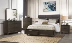 Willow Grey Oak Nightstand - Global Furniture USAWILLOW-NS -Home Haven Deals 232 willow ns 4
