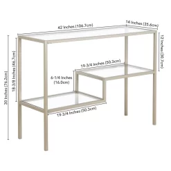 Lovett 42" Satin Nickel Console Table - Hudson & Canal AT0846 -Home Haven Deals 236 at0846 e