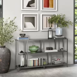 Winthrop 52" Gunmetal Gray Console Table - Hudson & Canal AT0915 -Home Haven Deals 236 at0915 d