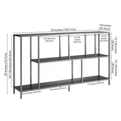 Winthrop 52" Gunmetal Gray Console Table - Hudson & Canal AT0915 -Home Haven Deals 236 at0915 e