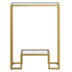 Athena 22'' Wide Rectangular Console Table In Brass - Hudson & Canal AT1702 -Home Haven Deals 236 at1702 3