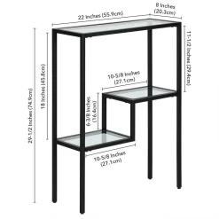 Lovett 22'' Wide Rectangular Console Table In Blackened Bronze - Hudson & Canal AT1703 -Home Haven Deals 236 at1703 5