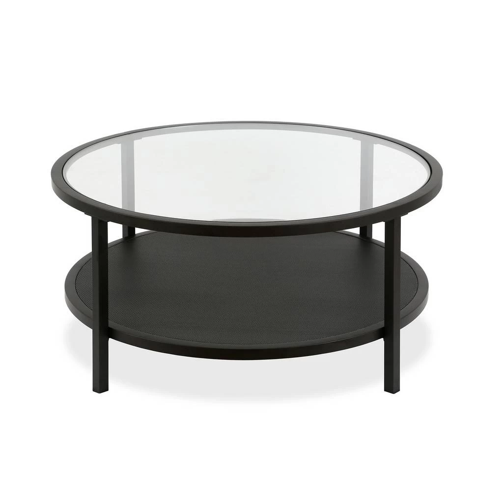 Rigan Blackened Bronze Round Coffee Table - Hudson & Canal CT0131 2 Rigan Blackened Bronze Round Coffee Table - Hudson & Canal CT0131 - Image 2