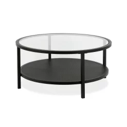 Rigan Blackened Bronze Round Coffee Table - Hudson & Canal CT0131 10 Rigan Blackened Bronze Round Coffee Table - Hudson & Canal CT0131 -Home Haven Deals 236 ct0131 3
