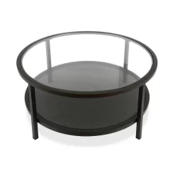Rigan Blackened Bronze Round Coffee Table - Hudson & Canal CT0131 13 Rigan Blackened Bronze Round Coffee Table - Hudson & Canal CT0131 -Home Haven Deals 236 ct0131 6