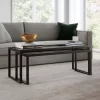 Rocco Blackened Bronze Nesting Coffee Table Set - Hudson & Canal CT0237