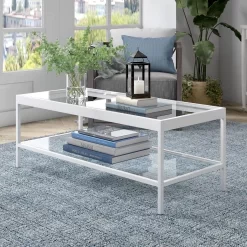 Alexis 45" White Coffee Table - Hudson & Canal CT0869 -Home Haven Deals 236 ct0869 h