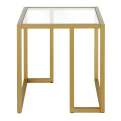 Oscar Brass Square Side Table - Hudson & Canal ST1323 -Home Haven Deals 236 st1323 3