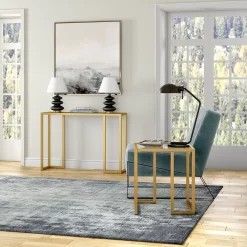 Oscar Brass Square Side Table - Hudson & Canal ST1323 -Home Haven Deals 236 st1323 4