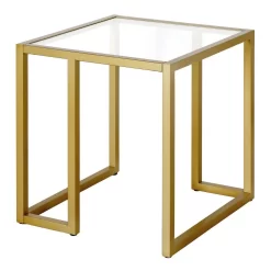 Oscar Brass Square Side Table - Hudson & Canal ST1323 -Home Haven Deals 236 st1323 7