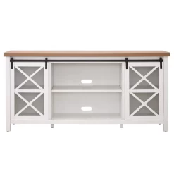 Clementine 68" White And Golden Oak TV Stand - Hudson & Canal TV0950 12 Clementine 68" White And Golden Oak TV Stand - Hudson & Canal TV0950 -Home Haven Deals 236 tv0950 c