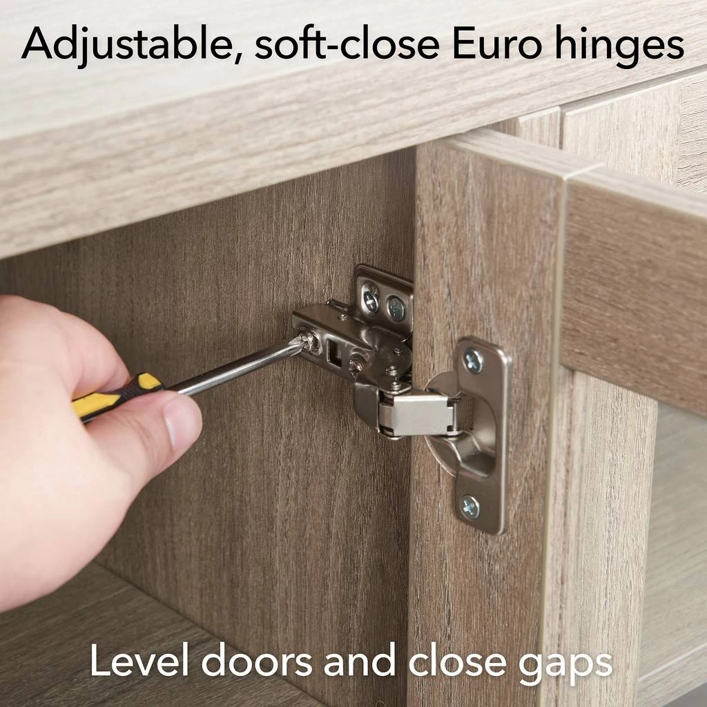 Quincy Rectangular TV Stand For TV's Up To 65" In Antiqued Gray - Hudson And Canal TV1362 12 Quincy Rectangular TV Stand For TV's Up To 65" In Antiqued Gray - Hudson And Canal TV1362 - Image 12