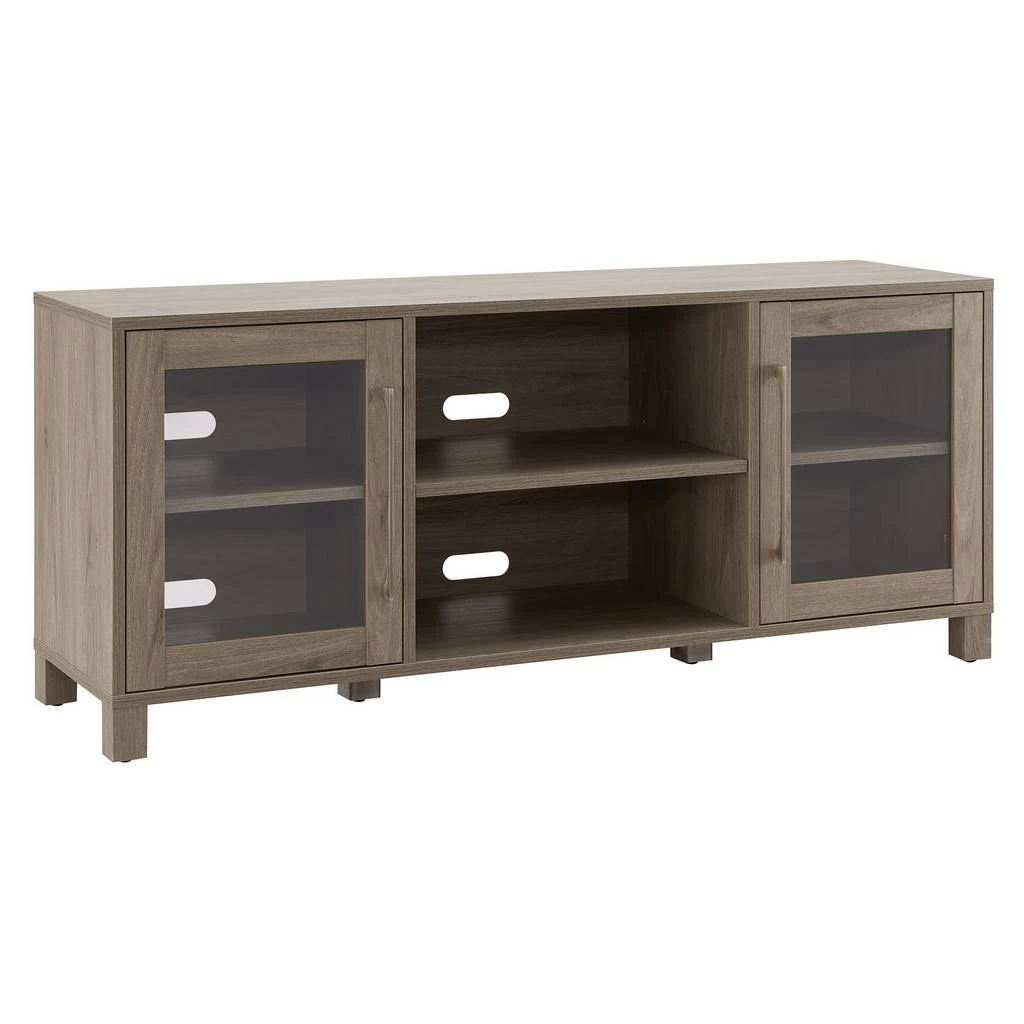 Quincy Rectangular TV Stand For TV's Up To 65" In Antiqued Gray - Hudson And Canal TV1362 2 Quincy Rectangular TV Stand For TV's Up To 65" In Antiqued Gray - Hudson And Canal TV1362 - Image 2