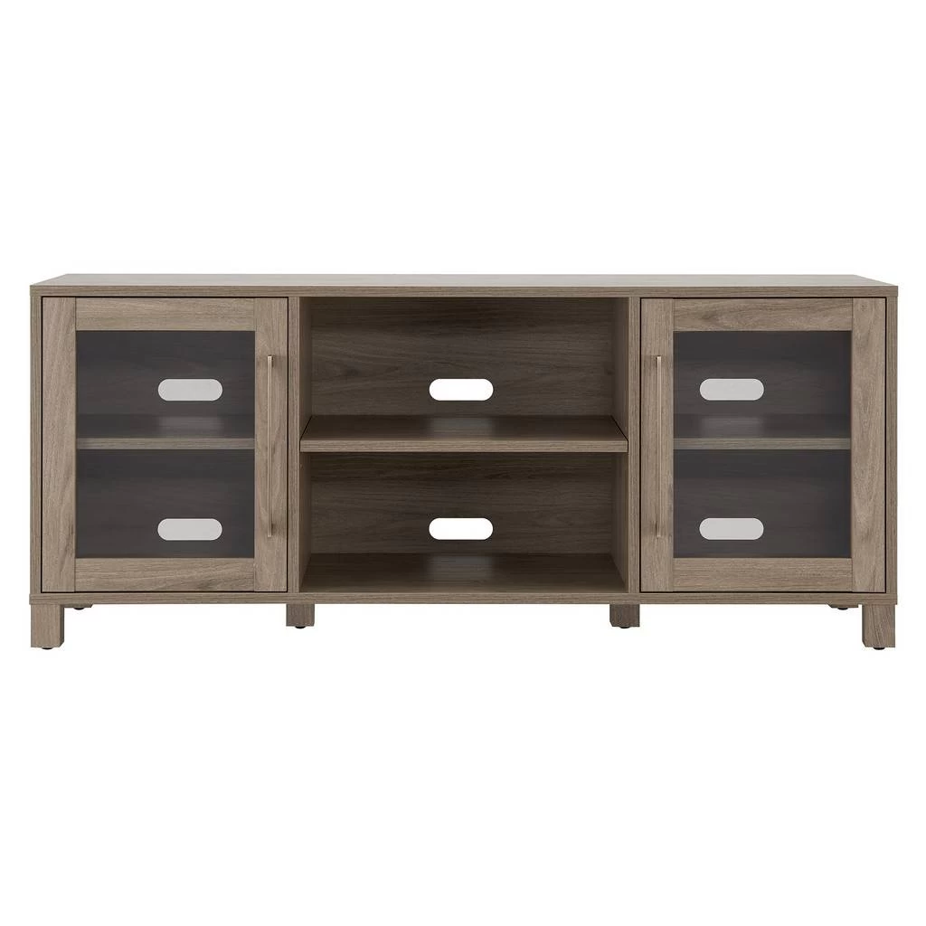 Quincy Rectangular TV Stand For TV's Up To 65" In Antiqued Gray - Hudson And Canal TV1362 3 Quincy Rectangular TV Stand For TV's Up To 65" In Antiqued Gray - Hudson And Canal TV1362 - Image 3