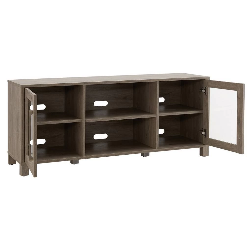 Quincy Rectangular TV Stand For TV's Up To 65" In Antiqued Gray - Hudson And Canal TV1362 8 Quincy Rectangular TV Stand For TV's Up To 65" In Antiqued Gray - Hudson And Canal TV1362 - Image 8