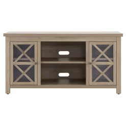 Colton Rectangular TV Stand For TV's Up To 55" In Antiqued Gray Oak - Hudson And Canal TV1378 -Home Haven Deals 236 tv1378 3