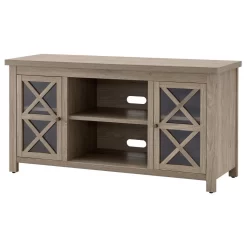Colton Rectangular TV Stand For TV's Up To 55" In Antiqued Gray Oak - Hudson And Canal TV1378 -Home Haven Deals 236 tv1378 7