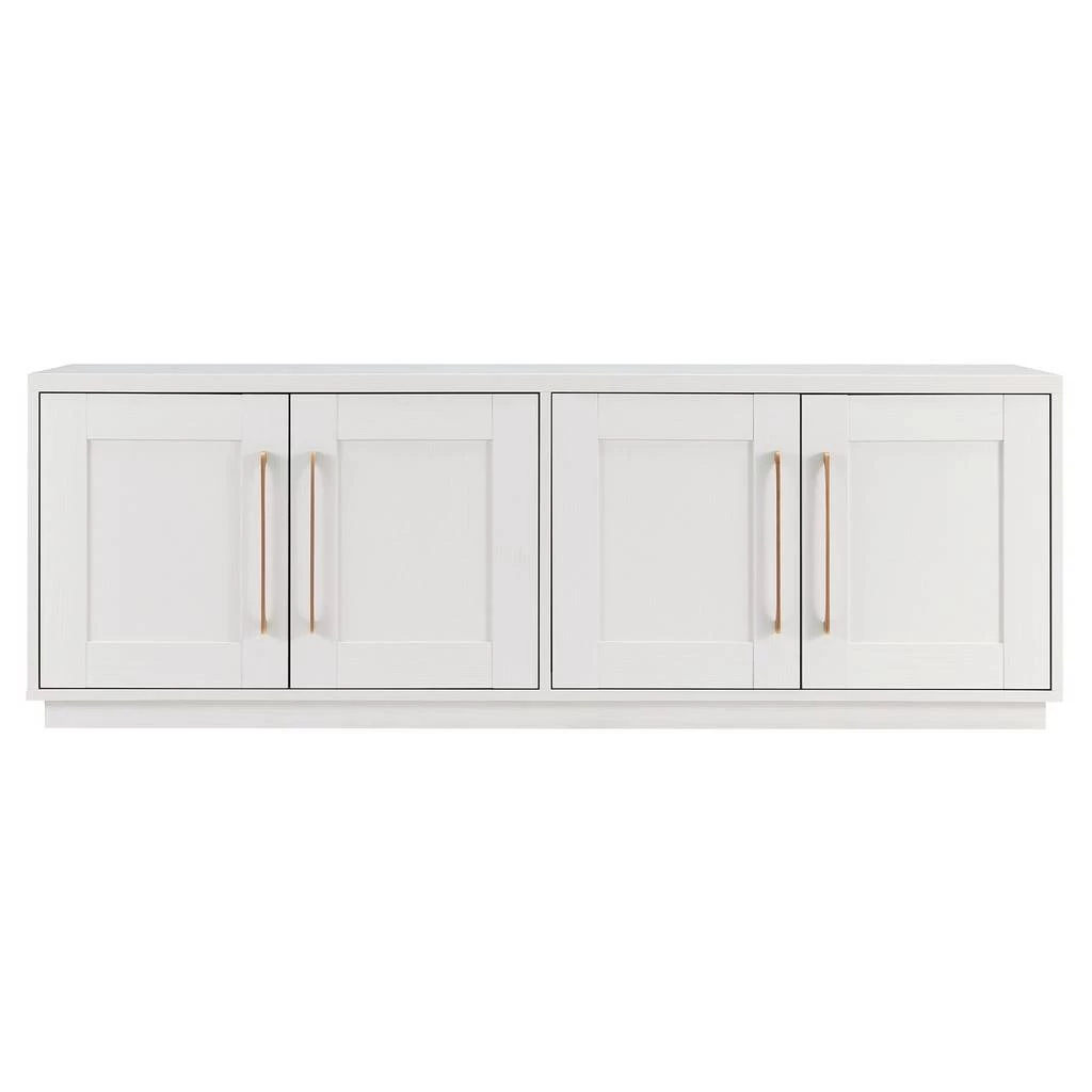 Tillman Rectangular TV Stand For TV's Up To 80" In White - Hudson & Canal TV1638 3 Tillman Rectangular TV Stand For TV's Up To 80" In White - Hudson & Canal TV1638 - Image 3