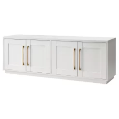 Tillman Rectangular TV Stand For TV's Up To 80" In White - Hudson & Canal TV1638 14 Tillman Rectangular TV Stand For TV's Up To 80" In White - Hudson & Canal TV1638 -Home Haven Deals 236 tv1638 7