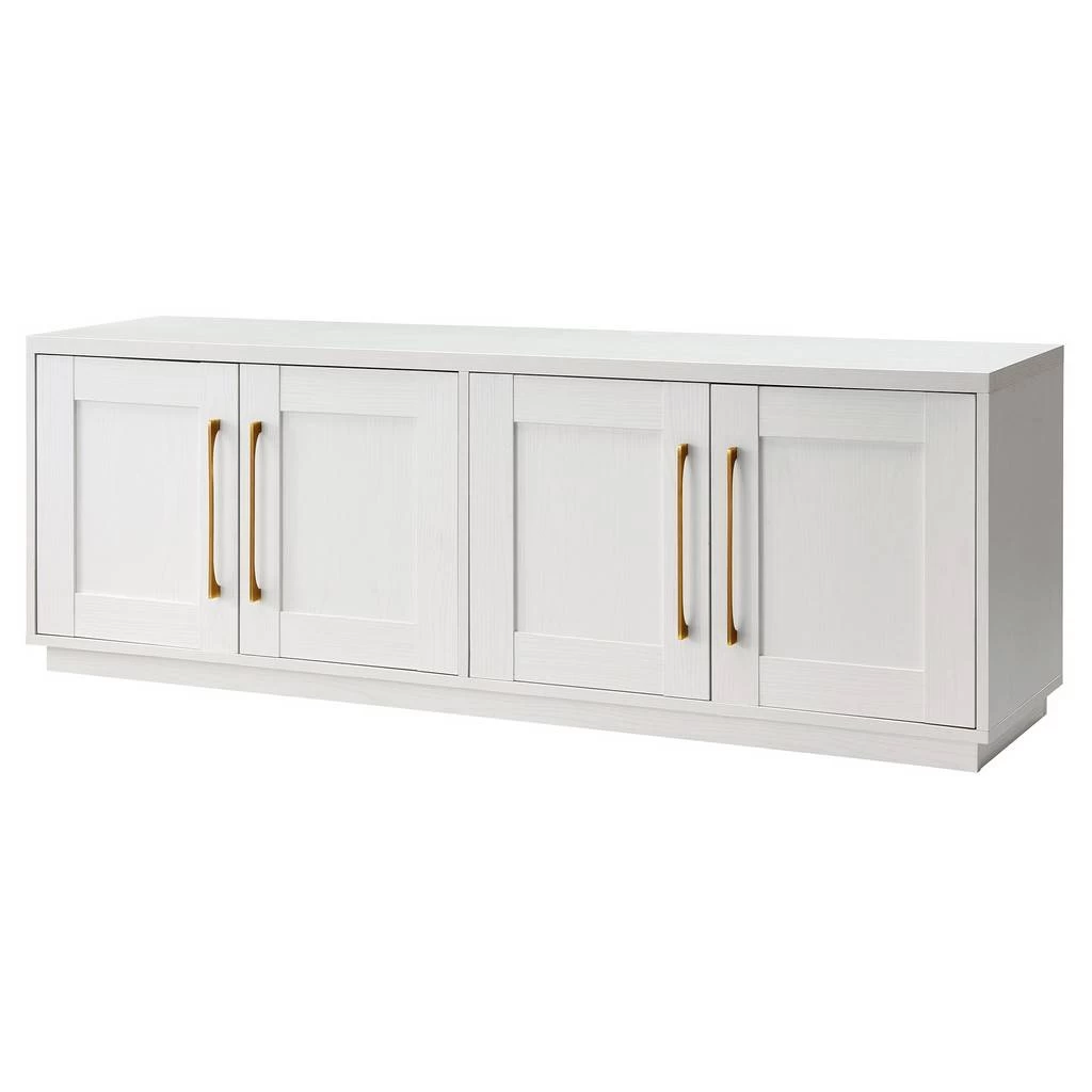 Tillman Rectangular TV Stand For TV's Up To 80" In White - Hudson & Canal TV1638 7 Tillman Rectangular TV Stand For TV's Up To 80" In White - Hudson & Canal TV1638 - Image 7