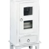Sunset Trading Cottage One Door End Table In Distressed White - Sunset Trading CC-CHE324LD-WW