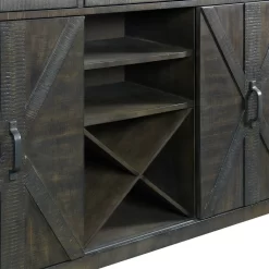 Trestle Server With 20 Bottle Wine Rack - Sunset Trading ED-SKSR -Home Haven Deals 237 ed sksr 4