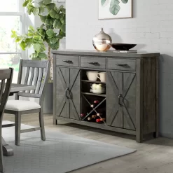 Trestle Server With 20 Bottle Wine Rack - Sunset Trading ED-SKSR -Home Haven Deals 237 ed sksr 5