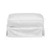 Sunset Trading Horizon Slipcovered Ottoman In White Performance Fabric - Sunset Trading SU-117630-391081